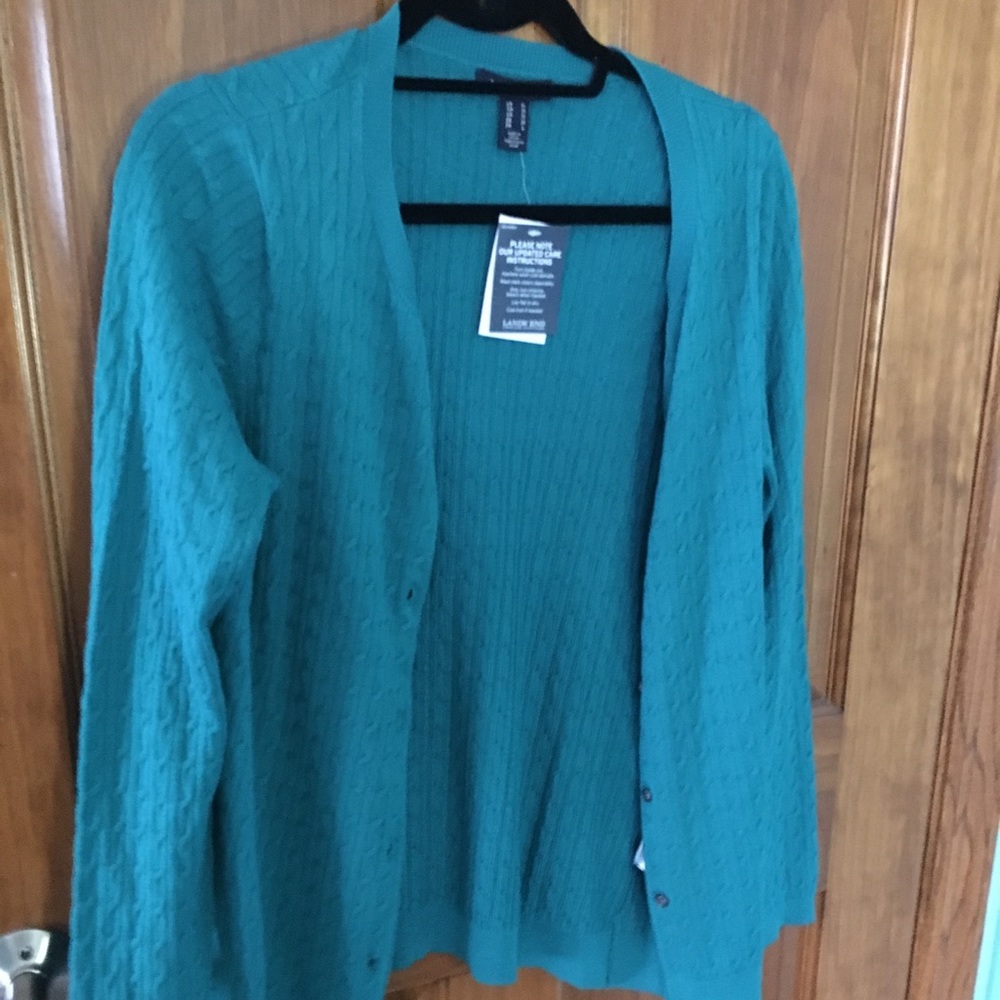 Land’s End cable cardigan